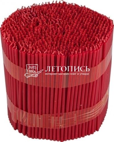 Красные восковые свечи "Калужские" № 140 - 2 кг, 700 шт., станочные фото 2