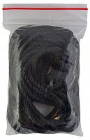 Гайтан хлопчатобумажный на закрутке (цвет черный, 2 мм., 60 см., 10 шт)