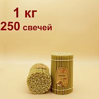 Свечи восковые Медовые  №100, 1 кг (церковные, содержание пчелиного воска не менее 50%)