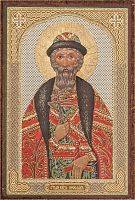 Икона "Святой князь Ярослав" (оргалит, 90х60 мм)