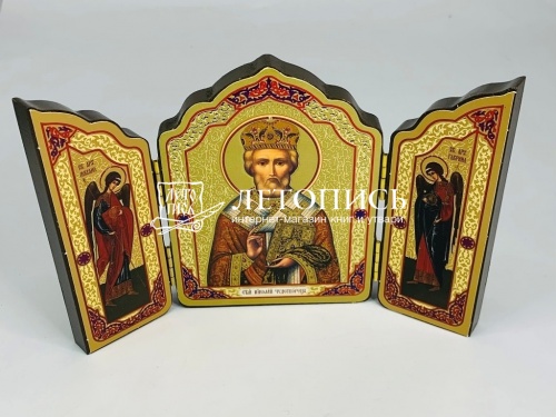 Икона-складень святитель Николай Чудотворец и архангелы (арт. 17280) фото 2