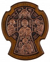 Икона "Крест Новгородский" (медь)