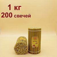 Свечи восковые Янтарные  № 80, 1 кг (церковные, содержание пчелиного воска не менее 60%)