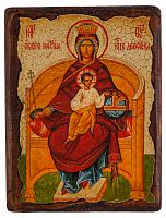 Икона Божией Матери "Державная" на состаренном дереве и холсте (арт. 12788)