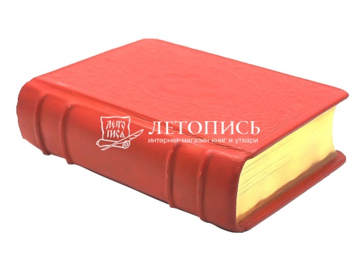 Святое Евангелие на церковнославянском языке, с зачалами. Кожаный переплет с тиснением, золотой обрез фото 4