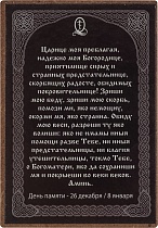 Икона Божией Матери "Остробрамская" (оргалит, 90х60 мм)
