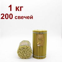 Свечи восковые Медовая Пасека № 80, 1 кг (церковные, содержание пчелиного воска не менее 80%)