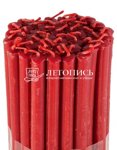 Свечи восковые Козельские красные  № 10, 1 кг (церковные, содержание воска не менее 40%) фото 3