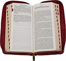 Библия в кожаном переплете, синодальный перевод (арт. 14158)