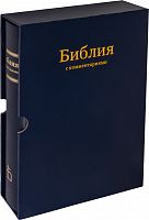 Библия в кожаном переплете, футляр (арт.11119)