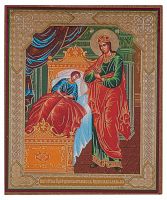 Икона Божией Матери "Целительница" (оргалит, 120х100 мм)