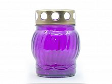 Неугасимая лампада фиолетовая из стекла со сменной вставкой (арт. 18898)