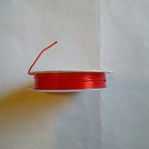 Резинка для браслетов, красный, катушка 5 м (арт. 14208)