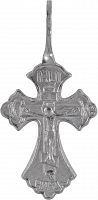 Крест нательный металлический, (цвет «серебро»), 10 штук (арт. 09011)