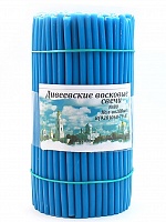 Свечи восковые синие "Дивеевские" № 80 - 1 кг, 200 шт., станочные