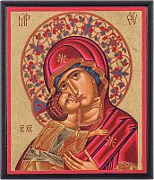 Икона греческая Божией Матери "Владимирская" (арт. 15448)
