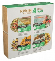 Набор плодово-травяных чаев "Восточный Крым", 4 вида чая в подарочной упаковке