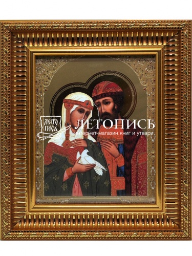 Икона Петр и Феврония Муромские, святые благоверные (арт. 17105)