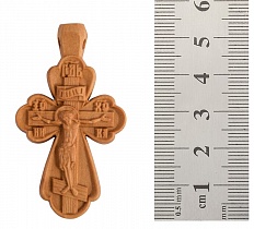 Крест нательный из дерева (груша) с распятием (арт. 10009)