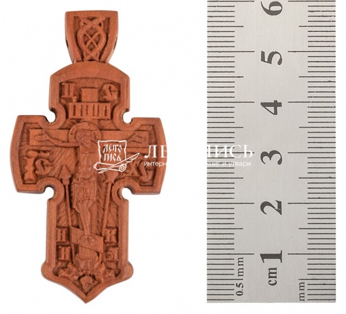 Крест нательный деревянный (60х30 мм) (арт. 10004) фото 2