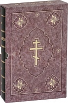Библия в кожаном переплете, футляр, золотой обрез (арт. 09230)