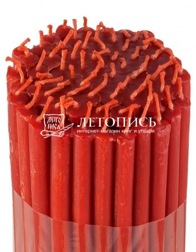 Свечи восковые Козельские красные  № 30, 1 кг (церковные, содержание воска не менее 40%) фото 3