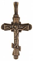 Крест нательный из латуни "Распятие" (арт. 12553)