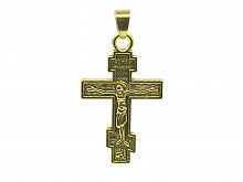 Крест нательный 8-ми конечный металлический (33 мм) 50 штук цвет: золото (арт. 17830)