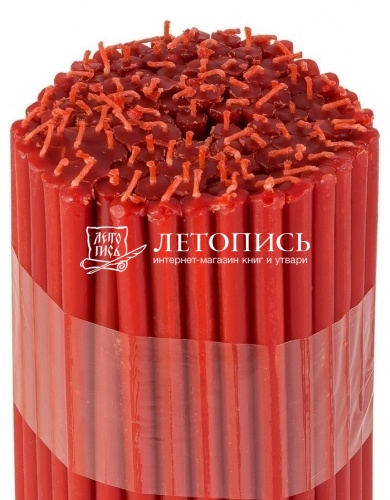 Свечи восковые Козельские красные  № 40, 1 кг (церковные, содержание воска не менее 40%) фото 3