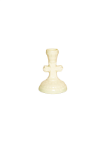 Подсвечник церковный керамический Крест белый, подсвечник для свечи религиозный, d - 10 мм под свечу (Арт. 19329)