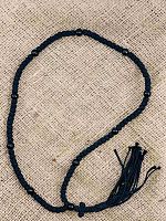 Четки вязанные (100) черные бусины, цвет черный (арт. 15745)
