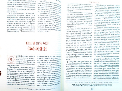 Библия в кожаном переплете, синодальный перевод, две закладки, коробка, крупный шрифт (арт. 113087) фото 10