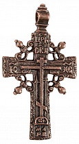 Голгофский нательный крест-распятие из меди (арт. 10553)