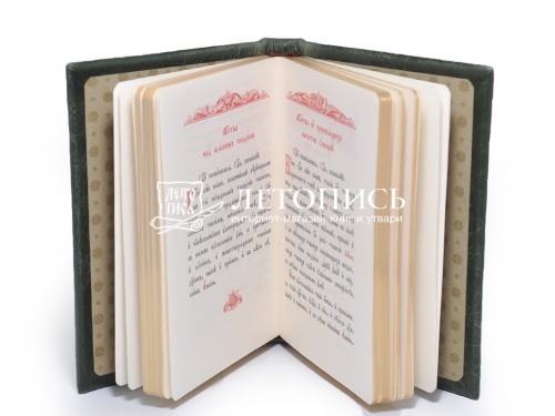 Требник в 2-х книгах. Кожаный переплет, золотой обрез, тиснение (Арт. 17793) фото 6