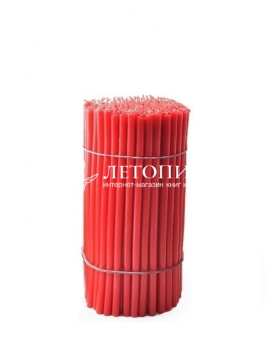 Красные восковые свечи "Калужские" № 60 - 1 кг, 150 шт., станочные фото 3