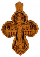 Крест нательный из дерева (груша) с распятием (арт. 12502)