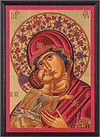 Икона греческая Божией Матери "Владимирская" (арт. 15460)