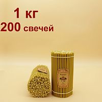 Свечи восковые Медовые  № 80, 1 кг (церковные, содержание пчелиного воска не менее 50%)