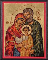 Икона греческая "Святое Семейство" (арт. 15472)