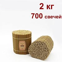 Свечи восковые Медовые №140, 2 кг (церковные, содержание пчелиного воска не менее 50%)
