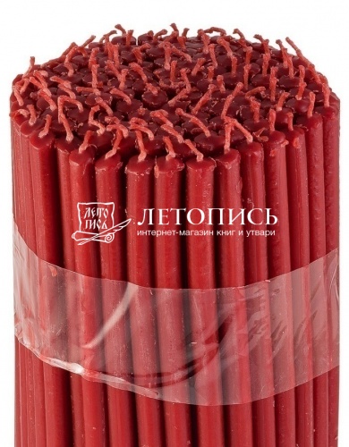 Свечи восковые Козельские красные № 20, 2 кг (церковные, содержание воска не менее 40%) фото 3