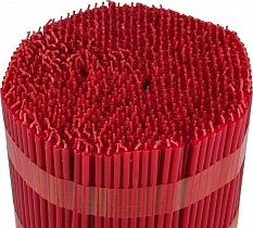 Красные восковые свечи "Калужские" № 140 - 2 кг, 700 шт., станочные