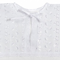 Крестильная рубашка для мальчика от (2 до 3 лет) белая с вышивкой (арт. 13869) 