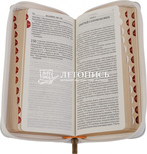 Библия в кожаном переплете, синодальный перевод (арт. 14159) фото 3