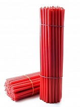 Красные восковые свечи "Калужские" № 20 - 1 кг, 54 шт., станочные