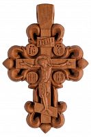 Крест "Терновый" нательный из дерева (груша) (арт. 10015)