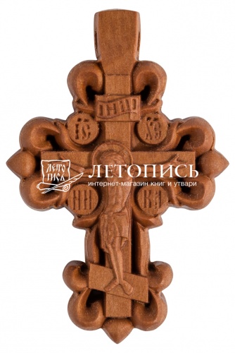 Крест "Терновый" нательный из дерева (груша) (арт. 10015)