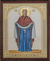 Икона "Покров Пресвятой Богородицы" (оргалит, 90х60 мм., арт. 15339)