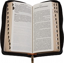 Библия в кожаном переплете, синодальный перевод (арт. 14157)