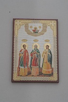 Икона святые Гурий, Самон и Авив (арт. 14978)